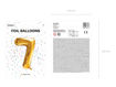 Picture of FOIL BALLOON NUMBER 7 GOLD 34 INCH